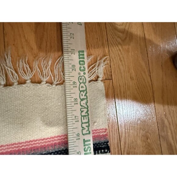 Southwest Wool Rug/Tabletop Hand Woven Tapestry Thunderbird 9” X 18.5” Vtg - Picture 4 of 9